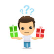 funny cartoon casual man
