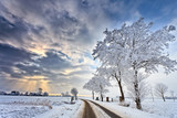 Cloudscape in a white winter landscape - Fine Art prints