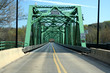 Old green metal bricge