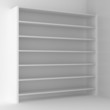 empty bookshelf
