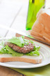 Foto: Hamburger with salad Hamburger with salad
