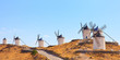 Windmills of Consuegra landmark, panorama. Castile La Mancha, Sp Windmills of Consuegra landmark, panorama. Castile La Mancha, Sp