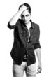 Fashion shoot with male model
