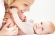 Mother with a baby