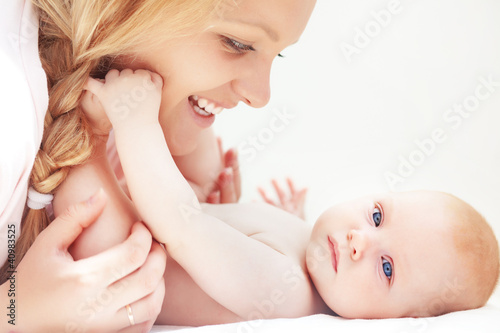 Photo: Mother with a baby Mother with a baby