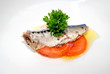 Snack of Sardines and Tomatoes