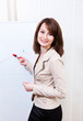 Friendly businesswoman