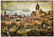 Segovia - medieval city of Spain - artistic picture