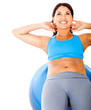 Woman exercising abs