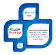 3D blue half square group