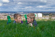 Foto: Brothers in the countryside. Brothers in the countryside.