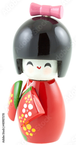 Photo: Kokeshi, poupée japonaise décorative Kokeshi, poupée japonaise décorative