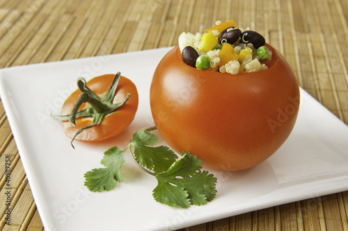 Photo: Quinoa Stuffed Tomato Appetizer Quinoa Stuffed Tomato Appetizer