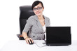 Businesswoman with laptop