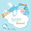 Baby boy arrival announcement card Baby boy arrival announcement card