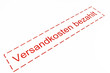Stempel Versandkosten bezahlt