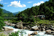 Mountain river landscape, trek to Annapurna Base Camp