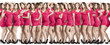 Photo en ligne au meilleur prix beautiful blonde with blue eyes dancing with a pink dress