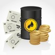 canvas print picture - petroleum rate values