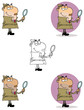Detective Man Holding A Magnifying Glass