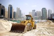 Photo: Construction tractor in Dubai, United Arab Emirates . Construction tractor in Dubai, United Arab Emirates .