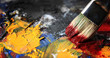 Foto: Pinsel und Farben Pinsel und Farben