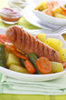 Sausage with  vegetables