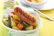 Sausage with  vegetables