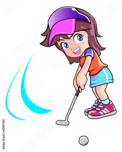 Vector: Golf ball players Golf ball players