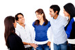 Group of people talking