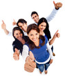Foto: People with thumbs up People with thumbs up