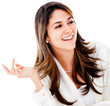 Confident business woman talking Confident business woman talking