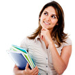 Pensive female student