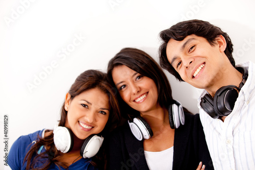 Photo: Group with headphones Group with headphones