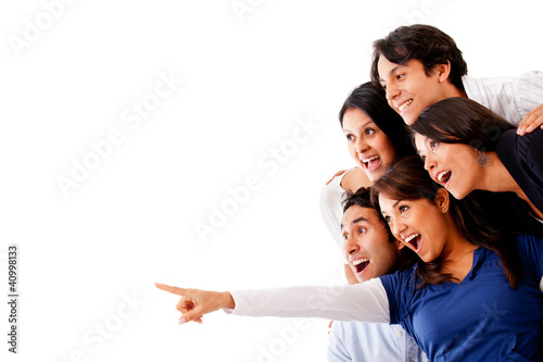 Foto: Surprised people looking at something Surprised people looking at something