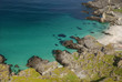 Comfortable bay with sand beach in Soroya.