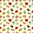 Vector: vintage food seamless pattern vintage food seamless pattern