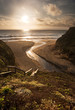 Beautiful sunset over California beach