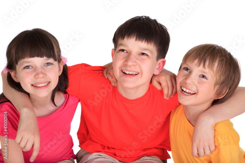 Photo: Young brothers and sister Young brothers and sister
