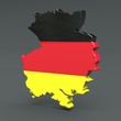 3D Karte Deutschland