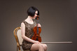 Girl with violin