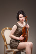 Girl with violin