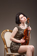 Girl with violin