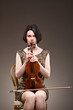 Girl with violin