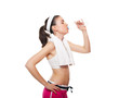 Attractive fitness girl workingout