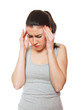 Young woman in pain