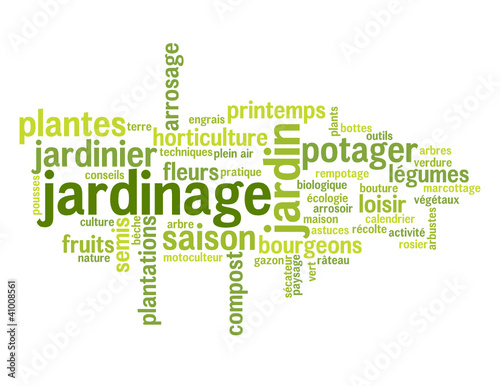 Vector: Nuage de Tags "JARDINAGE" (jardin potager plantes fleurs loisir) Nuage de Tags "JARDINAGE" (jardin potager plantes fleurs loisir)