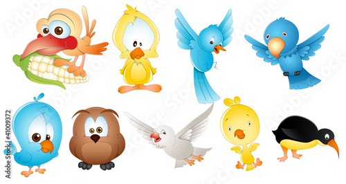 Vector: Cute Birds Cute Birds