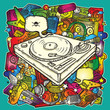 Music background in color