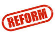 Grunge Stempel rot REFORM